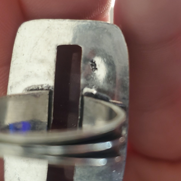 New Oversized Fluorite 925 Silver Ring. - Picture 11 of 12